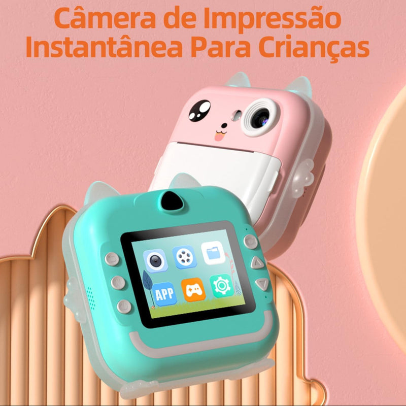 Câmera Digital Infantil com Impressão Instantânea