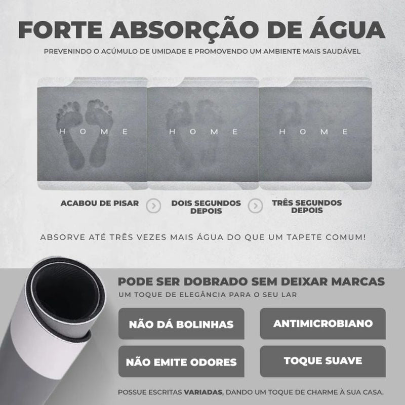 Tapetes para Banheiro Antiderrapante Premium - Cor Aleatória