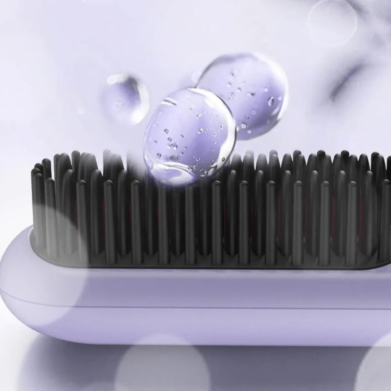 Escova Alisadora Portátil Íon Negativo – Cabelos Perfeitos em Minutos!