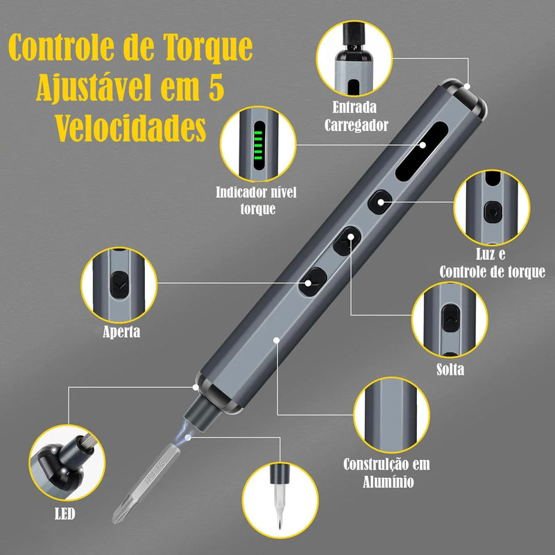 🪛 Chave de Fenda Elétrica de Precisã 64 em 1