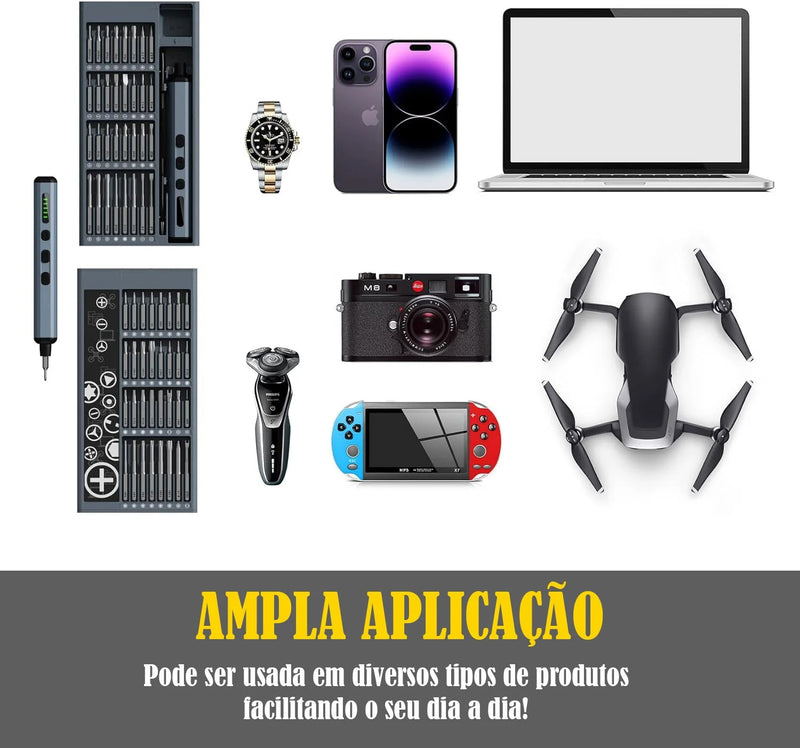 🪛 Chave de Fenda Elétrica de Precisã 64 em 1