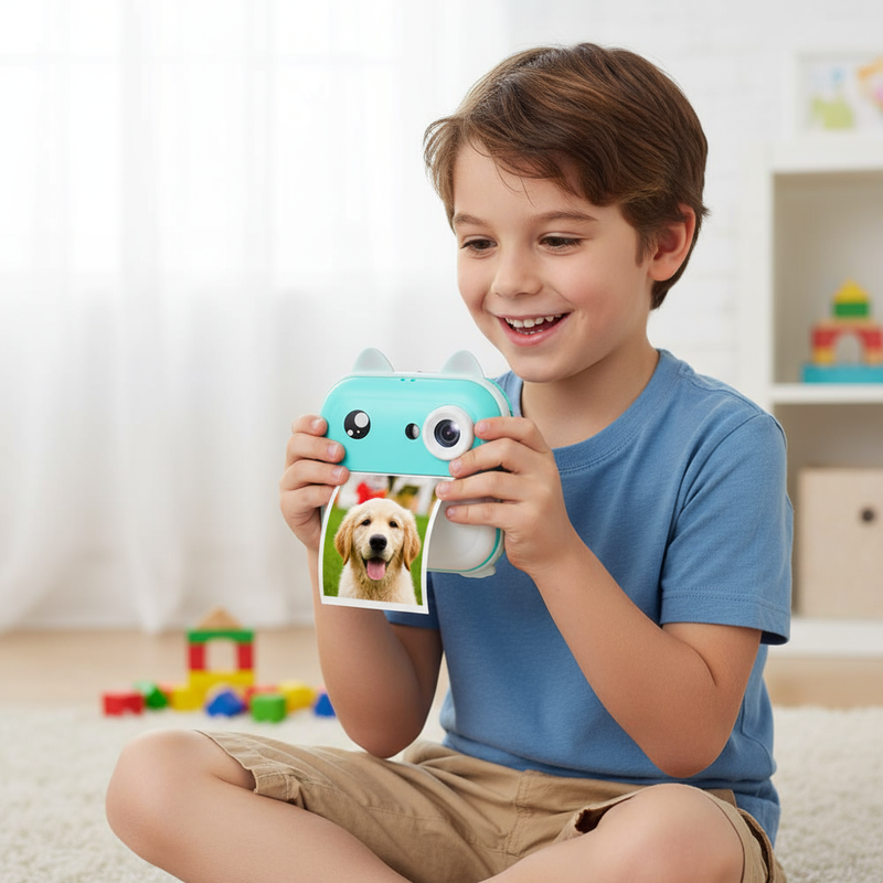 Câmera Digital Infantil com Impressão Instantânea