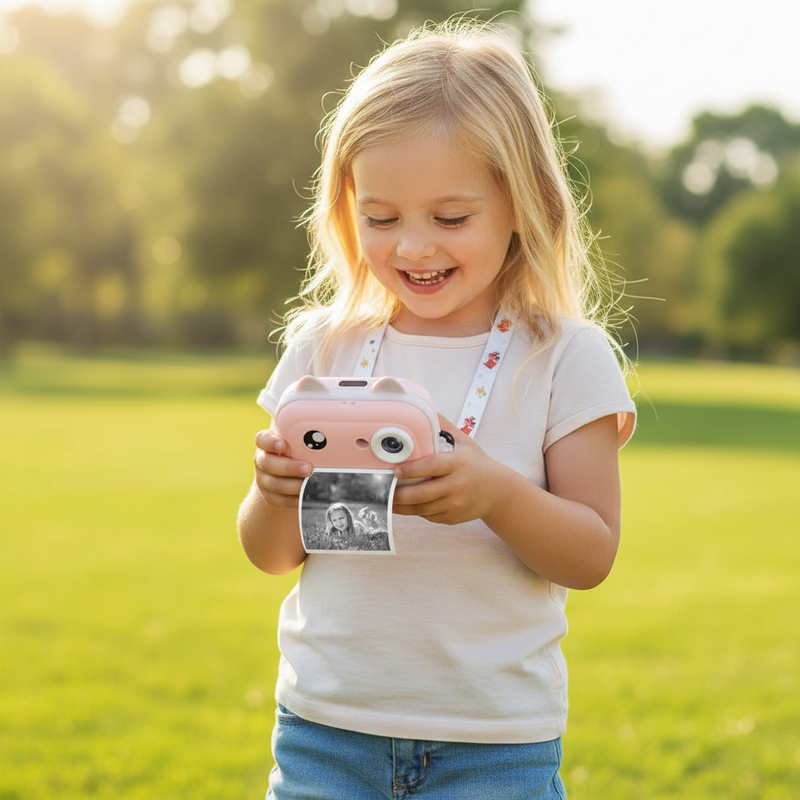 Câmera Digital Infantil com Impressão Instantânea