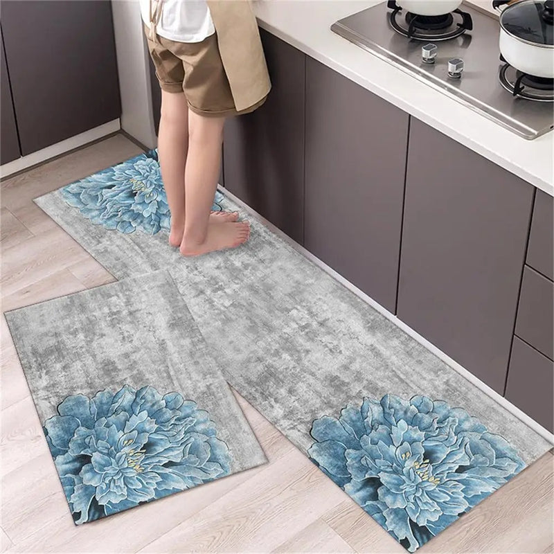 Tapete para Cozinha Absorvente Ladrilhos