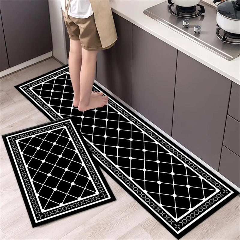 Tapete para Cozinha Absorvente Ladrilhos