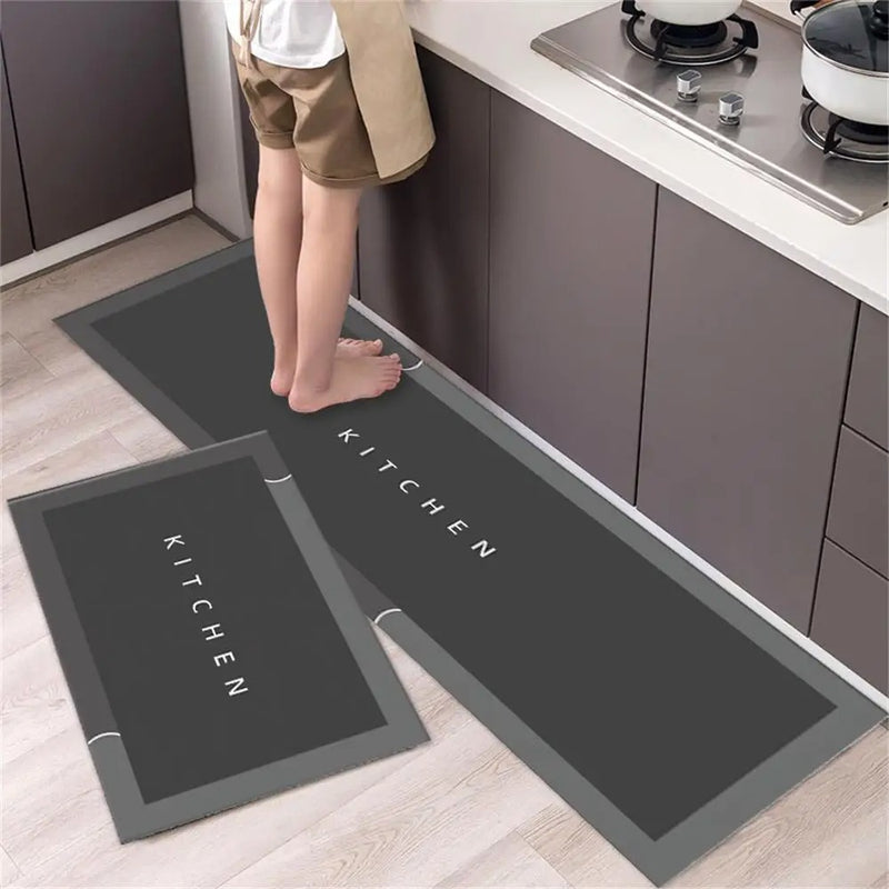 Tapete para Cozinha Absorvente Ladrilhos