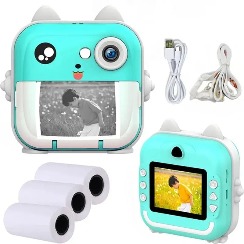 Câmera Digital Infantil com Impressão Instantânea