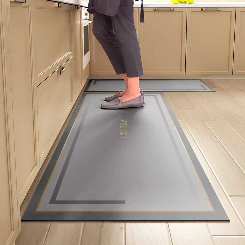 Tapete para Cozinha Absorvente Ladrilhos