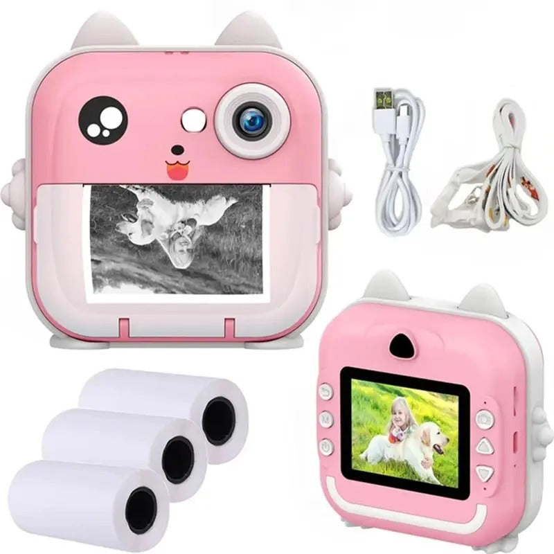 Câmera Digital Infantil com Impressão Instantânea