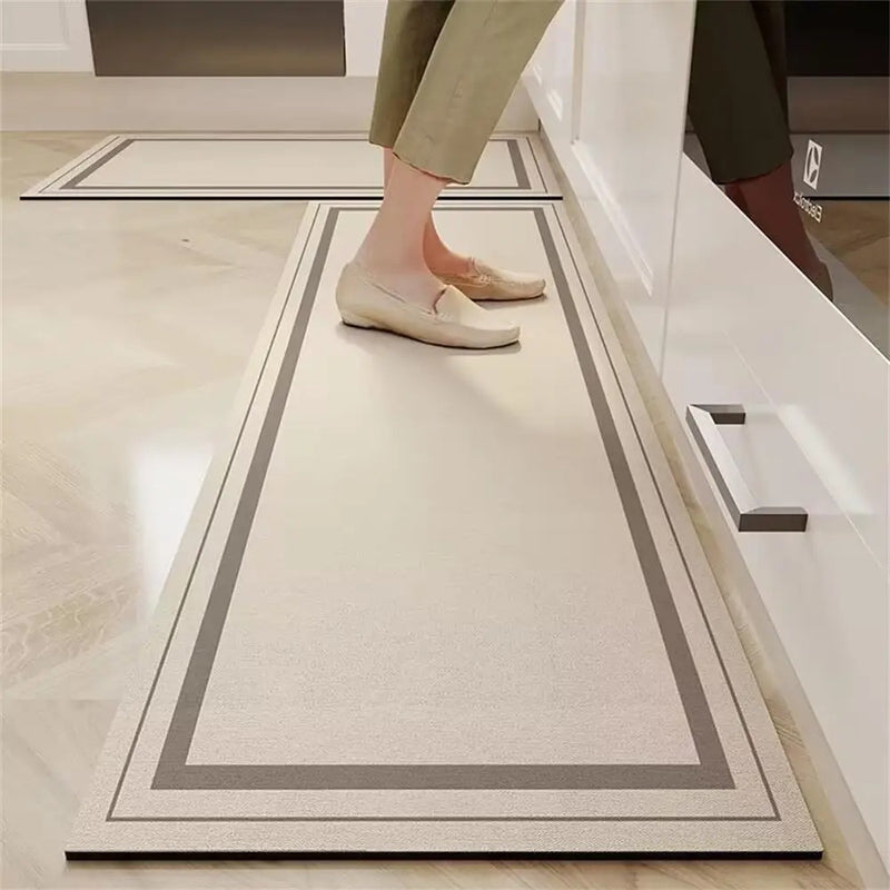 Tapete para Cozinha Absorvente Ladrilhos